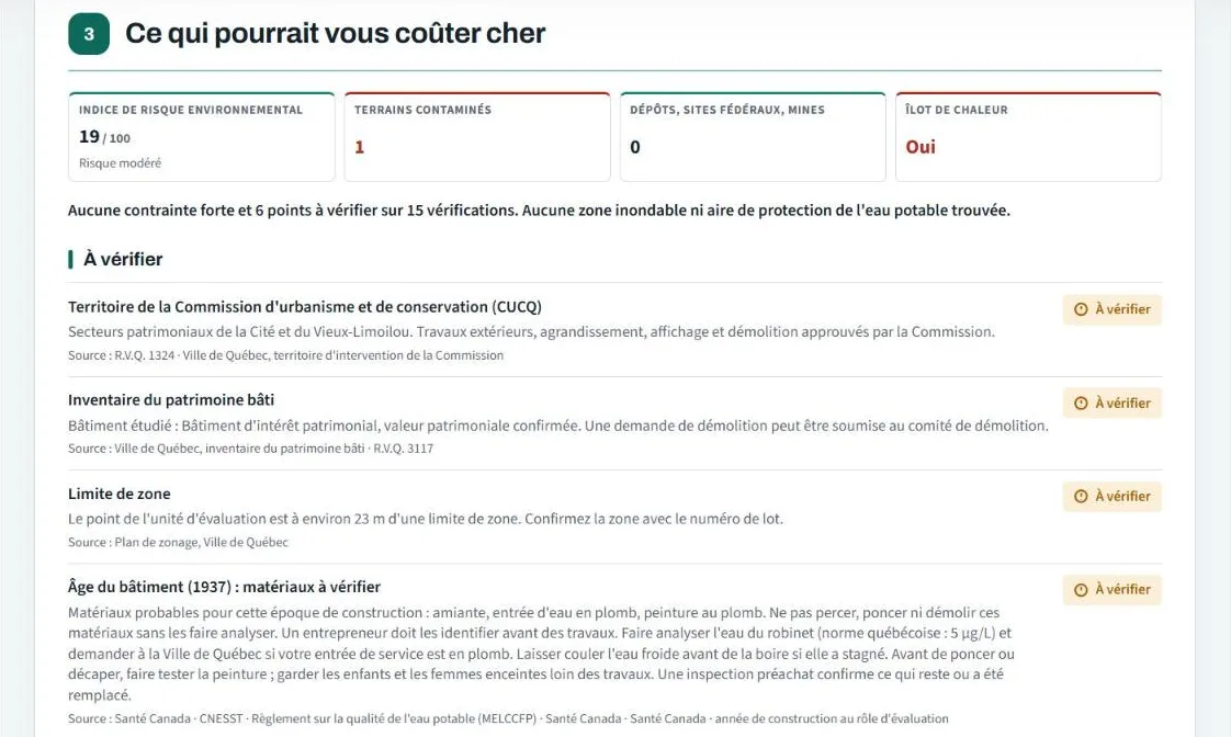Ce qui pourrait vous coûter cher : indice de risque et points à vérifier